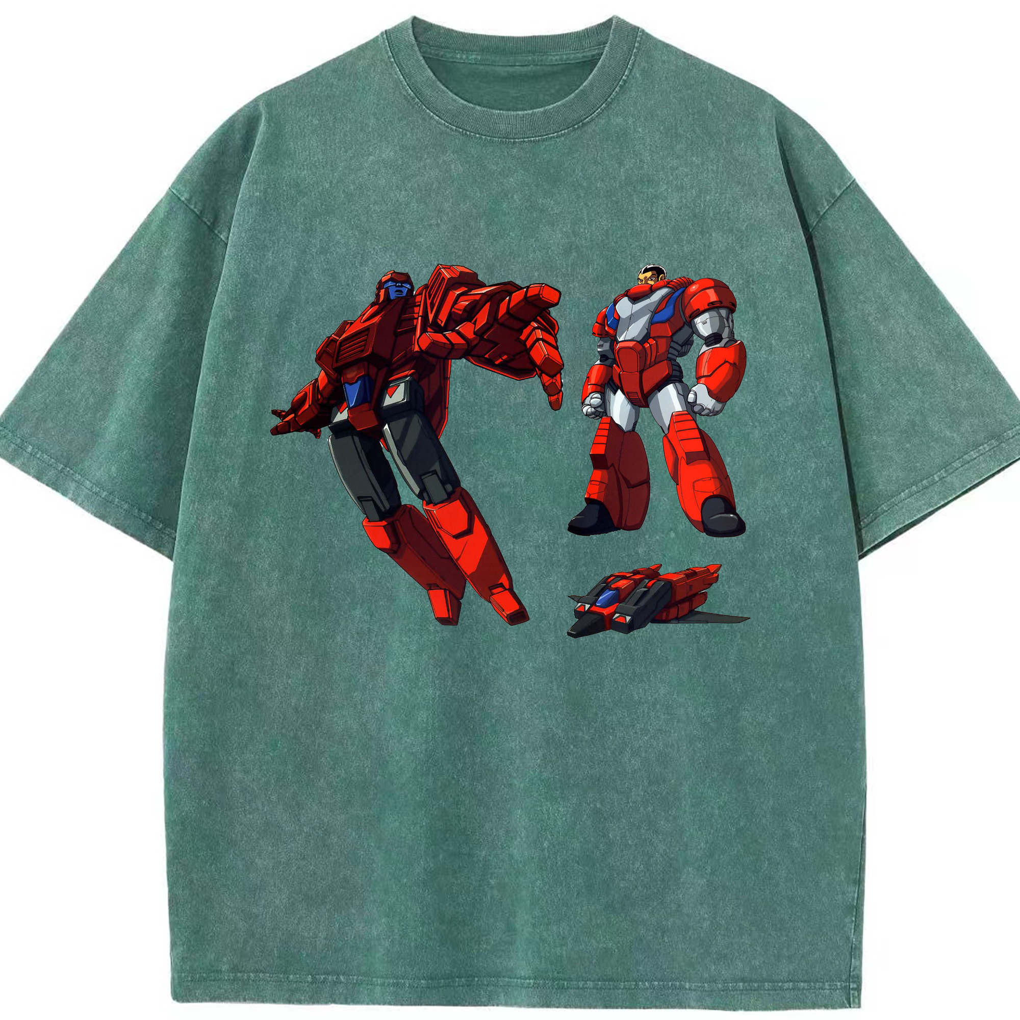 （画像用）  綿100% ヴィンテージ風 半袖Tシャツ（フロントプリント）